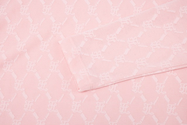 LOGO JACQUARD SEE-THROUGH T-SHIRT