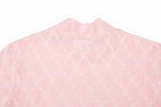 LOGO JACQUARD SEE-THROUGH T-SHIRT