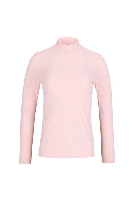 LOGO JACQUARD SEE-THROUGH T-SHIRT