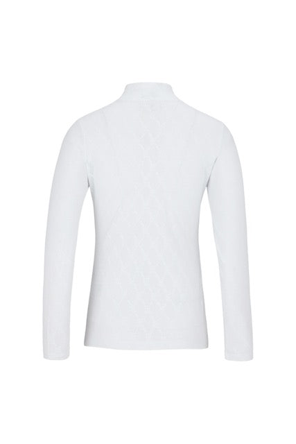 LOGO JACQUARD SEE-THROUGH T-SHIRT