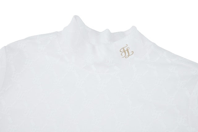 LOGO JACQUARD SEE-THROUGH T-SHIRT
