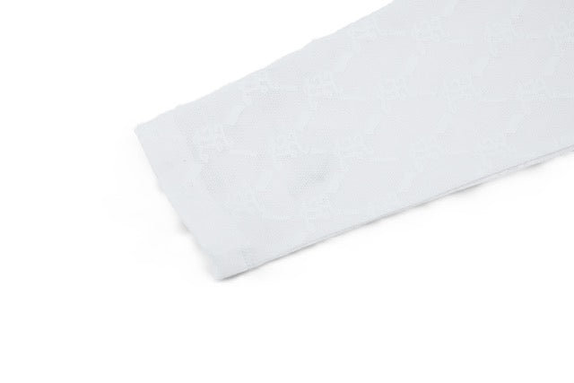 LOGO JACQUARD SEE-THROUGH T-SHIRT