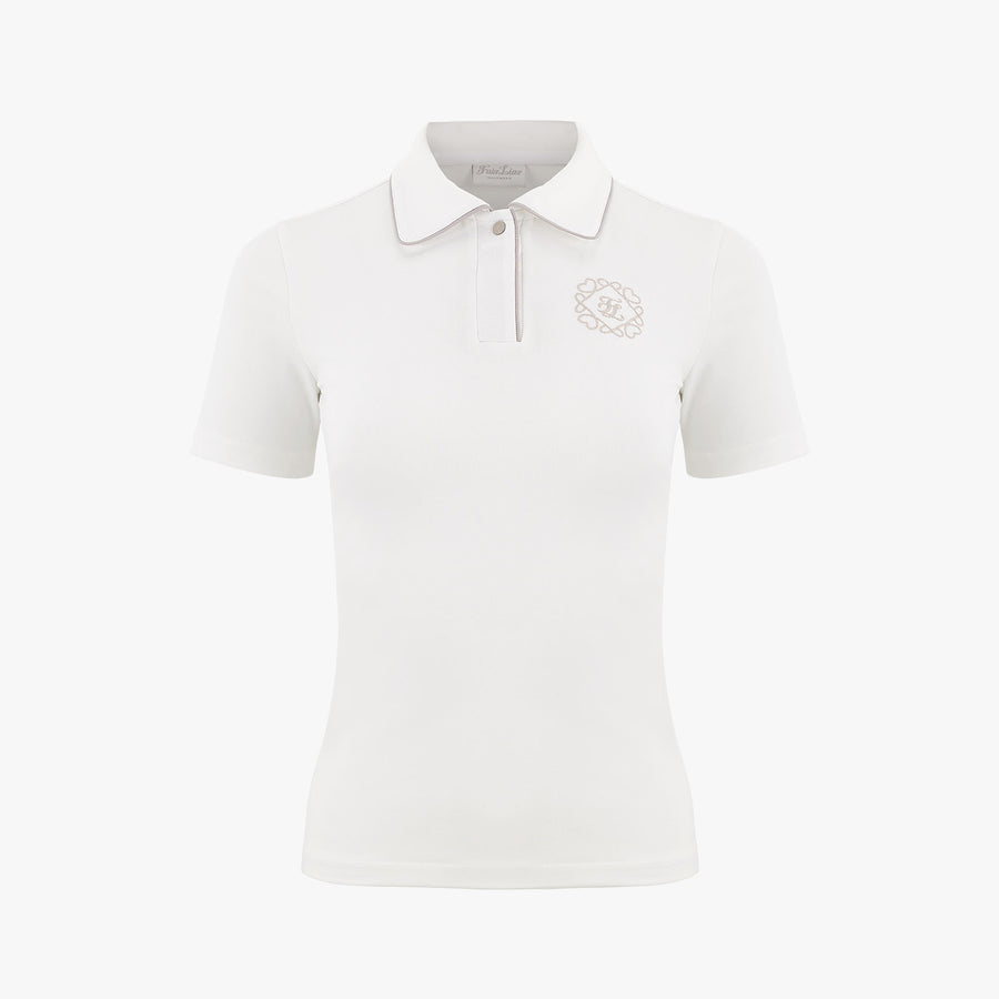 Stan Collar Logo Embroidered T-Shirt