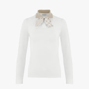 GINGHAM RIBBON DETACHABLE T-SHIRT