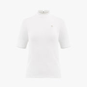 FRILL HIGH NECK 3/4 SLEEVE T-SHIRT