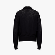 PUNCHING ZIP-UP CARDIGAN