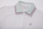 DOUBLE LAYER COLLAR T-SHIRT