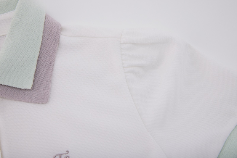 DOUBLE LAYER COLLAR T-SHIRT
