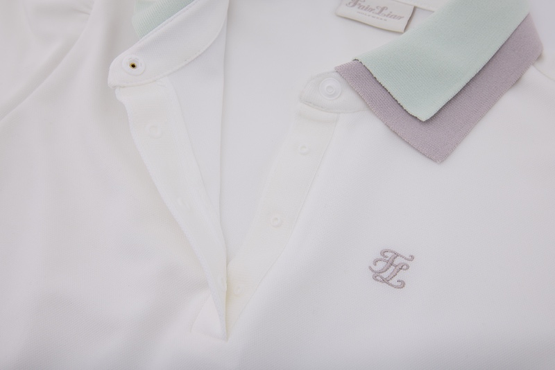 DOUBLE LAYER COLLAR T-SHIRT
