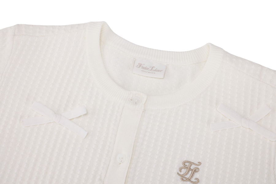 SHUSHU RIBBON CARDIGAN
