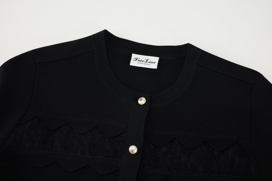 LACE SCALLOP CARDIGAN