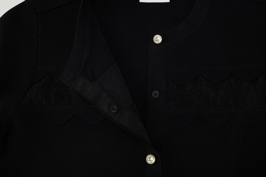 LACE SCALLOP CARDIGAN