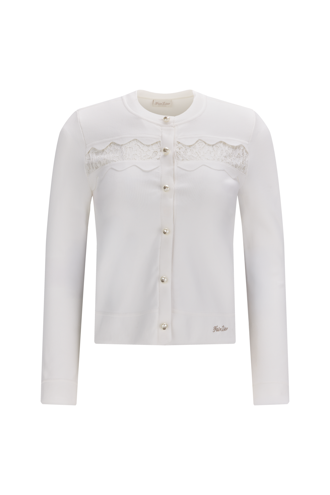 LACE SCALLOP CARDIGAN