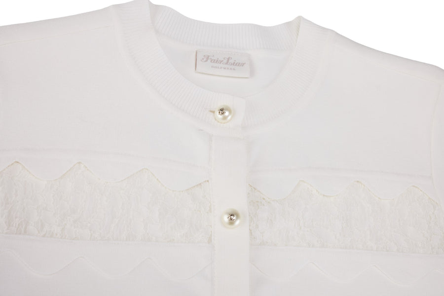 LACE SCALLOP CARDIGAN