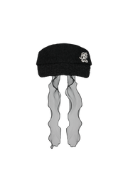 LACE PEARL ORGANZA VISOR