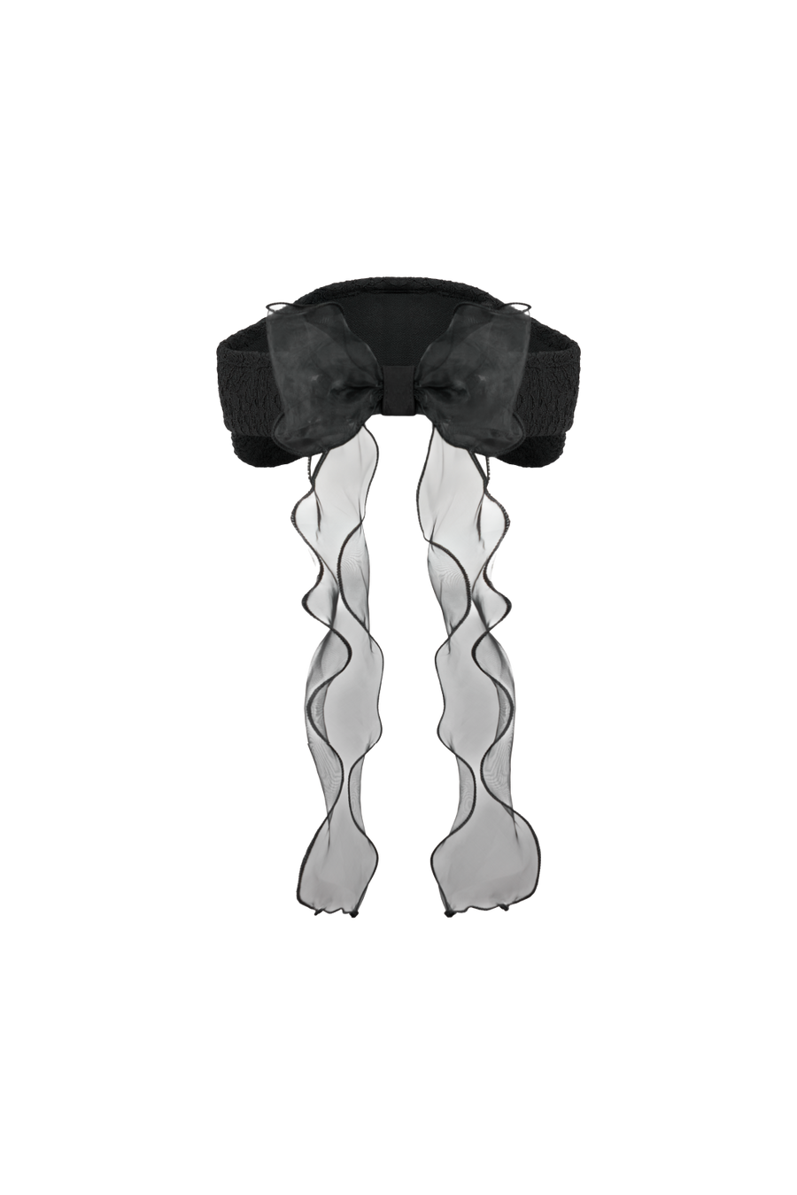 LACE PEARL ORGANZA VISOR