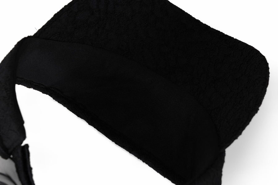 LACE PEARL ORGANZA VISOR