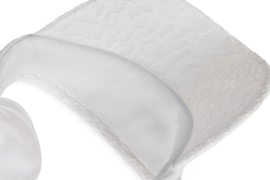 LACE PEARL ORGANZA VISOR