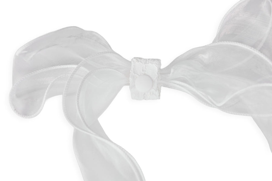 LACE PEARL ORGANZA VISOR
