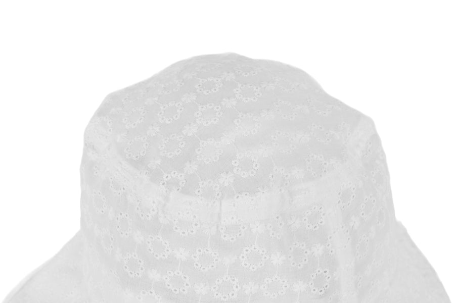 LACE EYELET BUCKET HAT