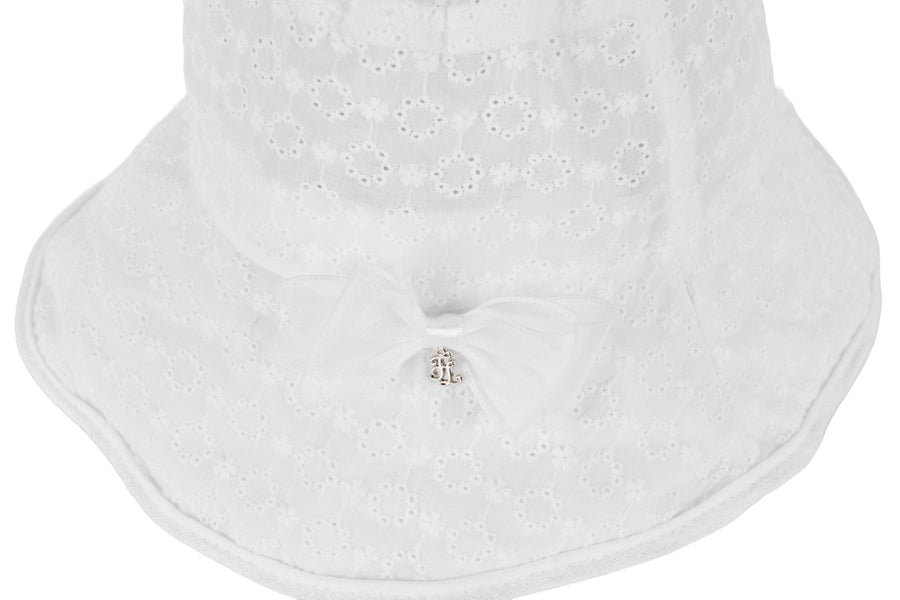 LACE EYELET BUCKET HAT