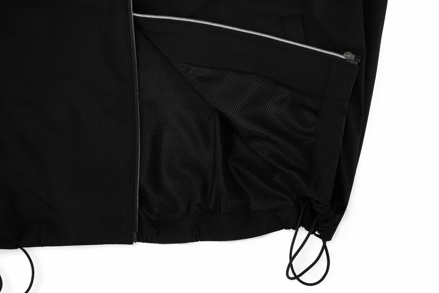 FRILL HOODED ZIPPER JACKET