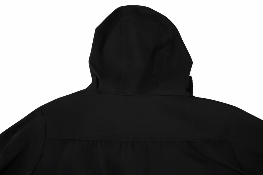 FRILL HOODED ZIPPER JACKET