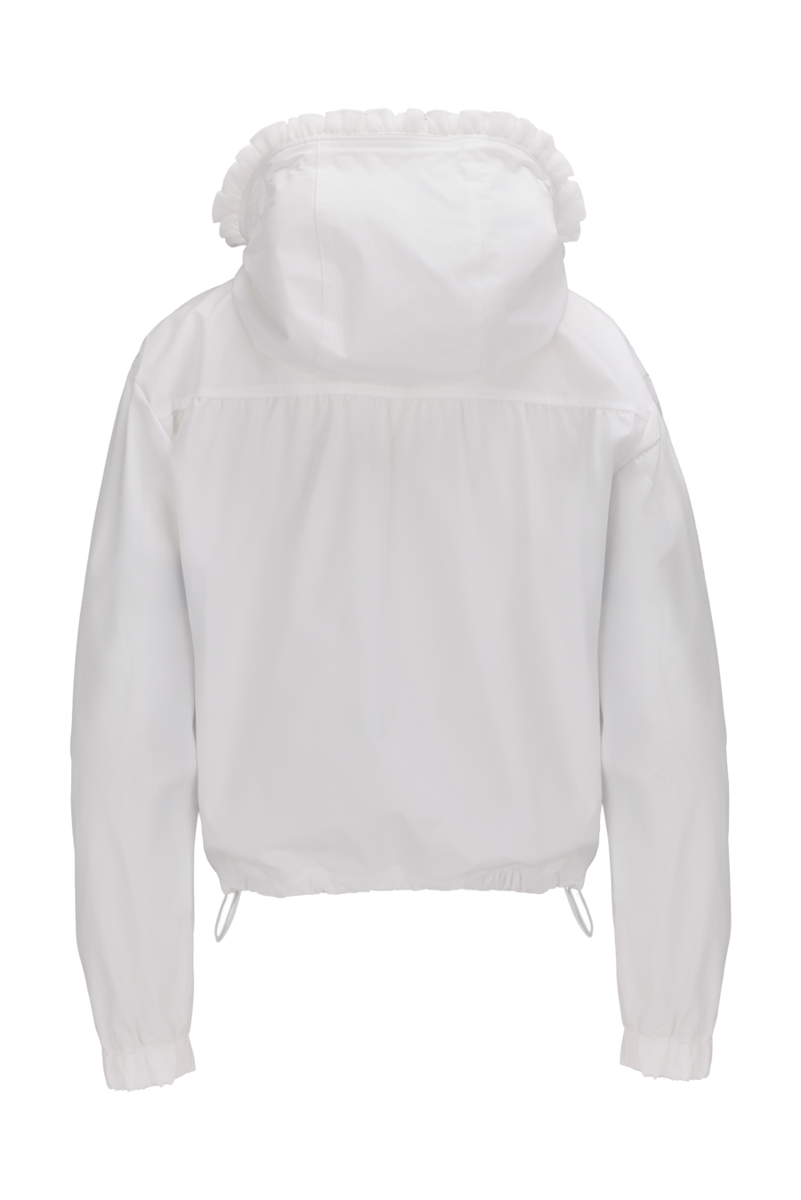 FRILL HOODED ZIPPER JACKET