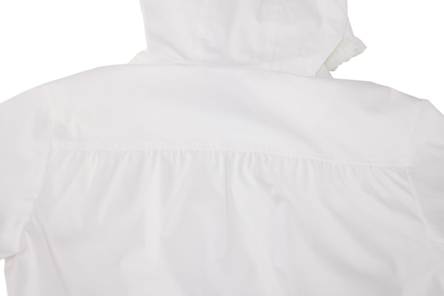 FRILL HOODED ZIPPER JACKET