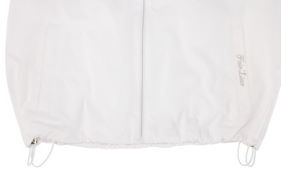 FRILL HOODED ZIPPER JACKET