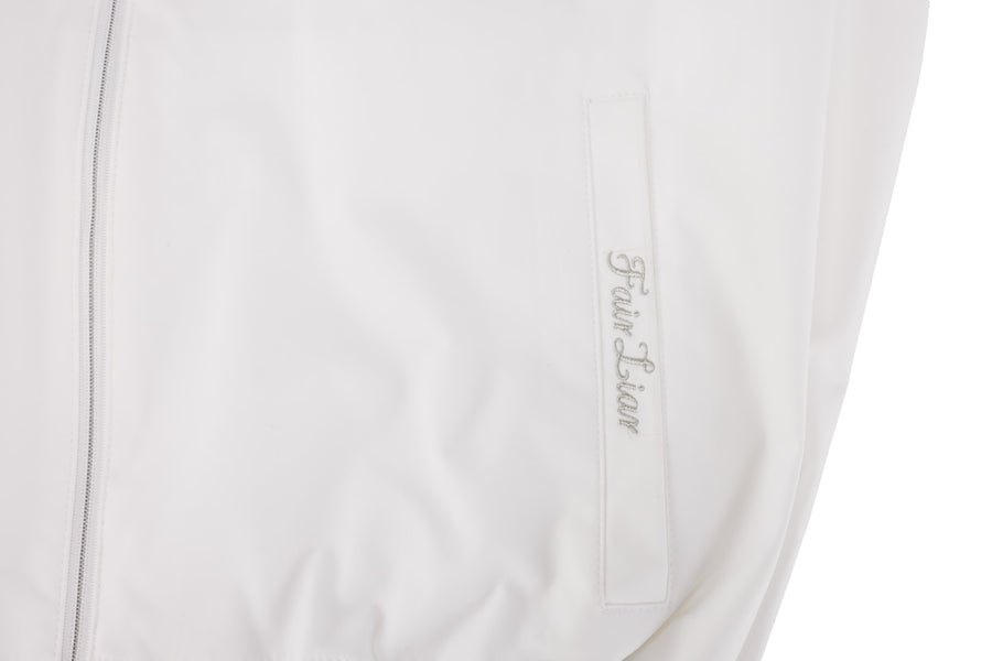 FRILL HOODED ZIPPER JACKET