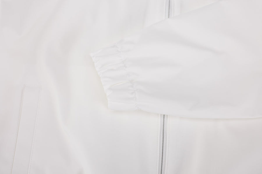 FRILL HOODED ZIPPER JACKET