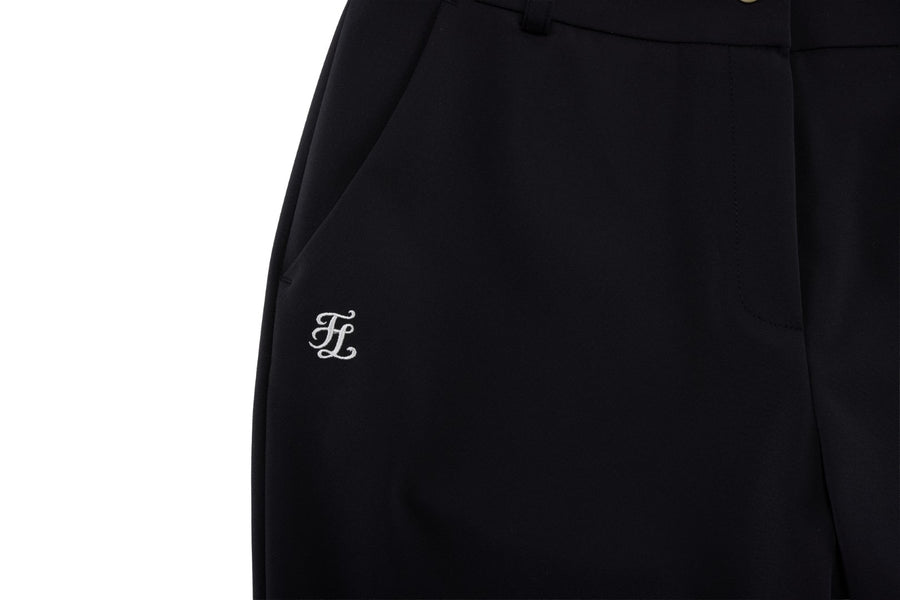 PEARL BUTTON STITCH SEMI-BOOTCUT PANTS