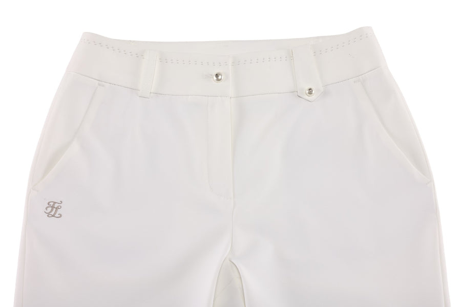 PEARL BUTTON STITCH SEMI-BOOTCUT PANTS