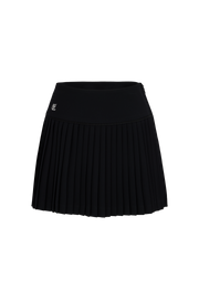 CROCHET FLARE PLEATED SKIRT