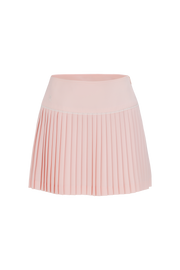 CROCHET FLARE PLEATED SKIRT