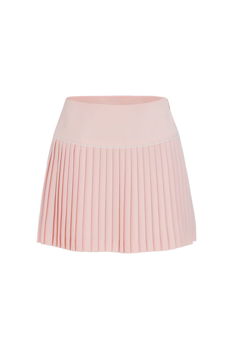 CROCHET FLARE PLEATED SKIRT