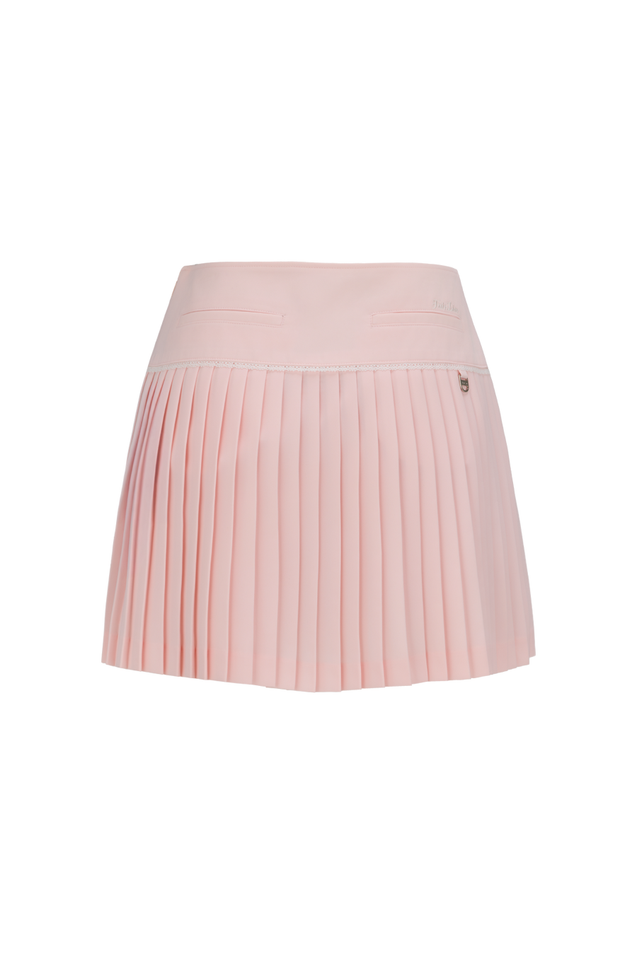 CROCHET FLARE PLEATED SKIRT