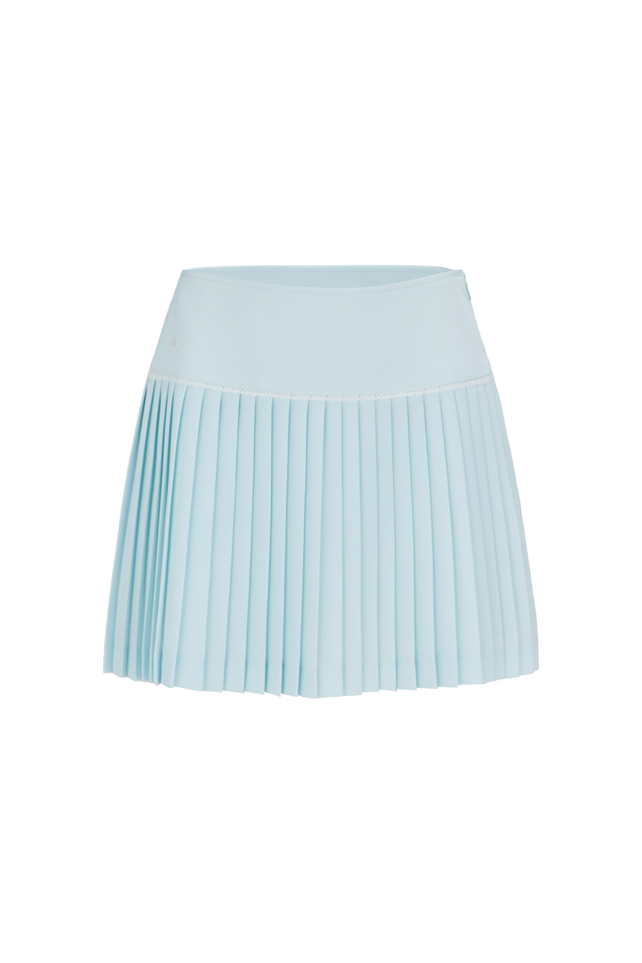 CROCHET FLARE PLEATED SKIRT