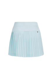 CROCHET FLARE PLEATED SKIRT