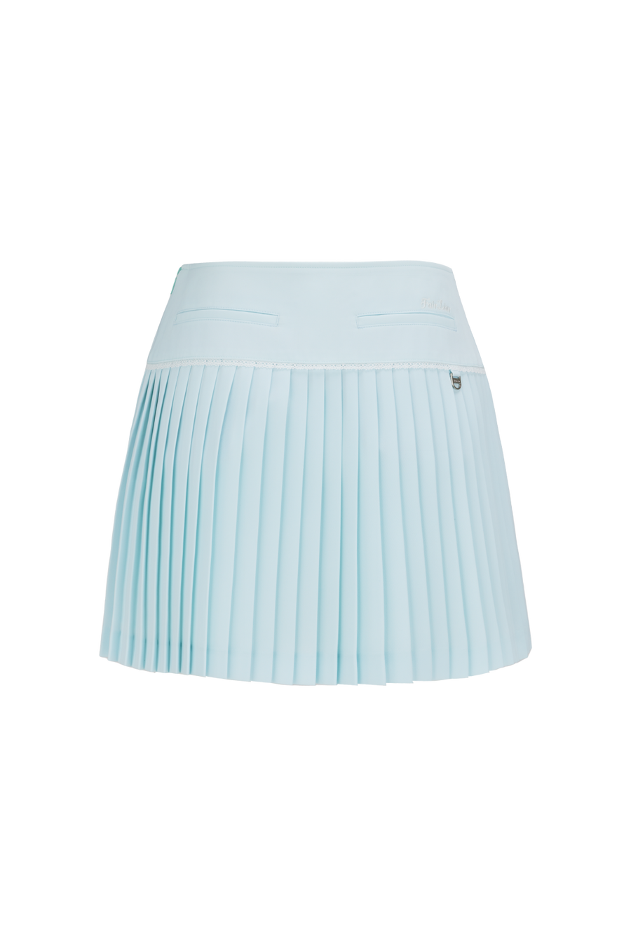 CROCHET FLARE PLEATED SKIRT