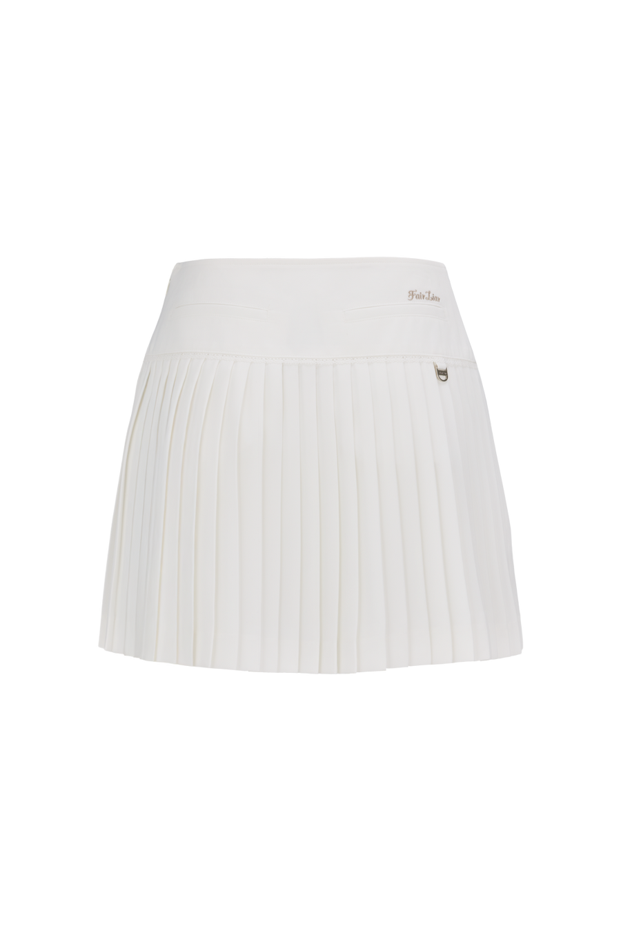 CROCHET FLARE PLEATED SKIRT