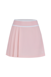 PIQUE PLEATED BAND SKIRT