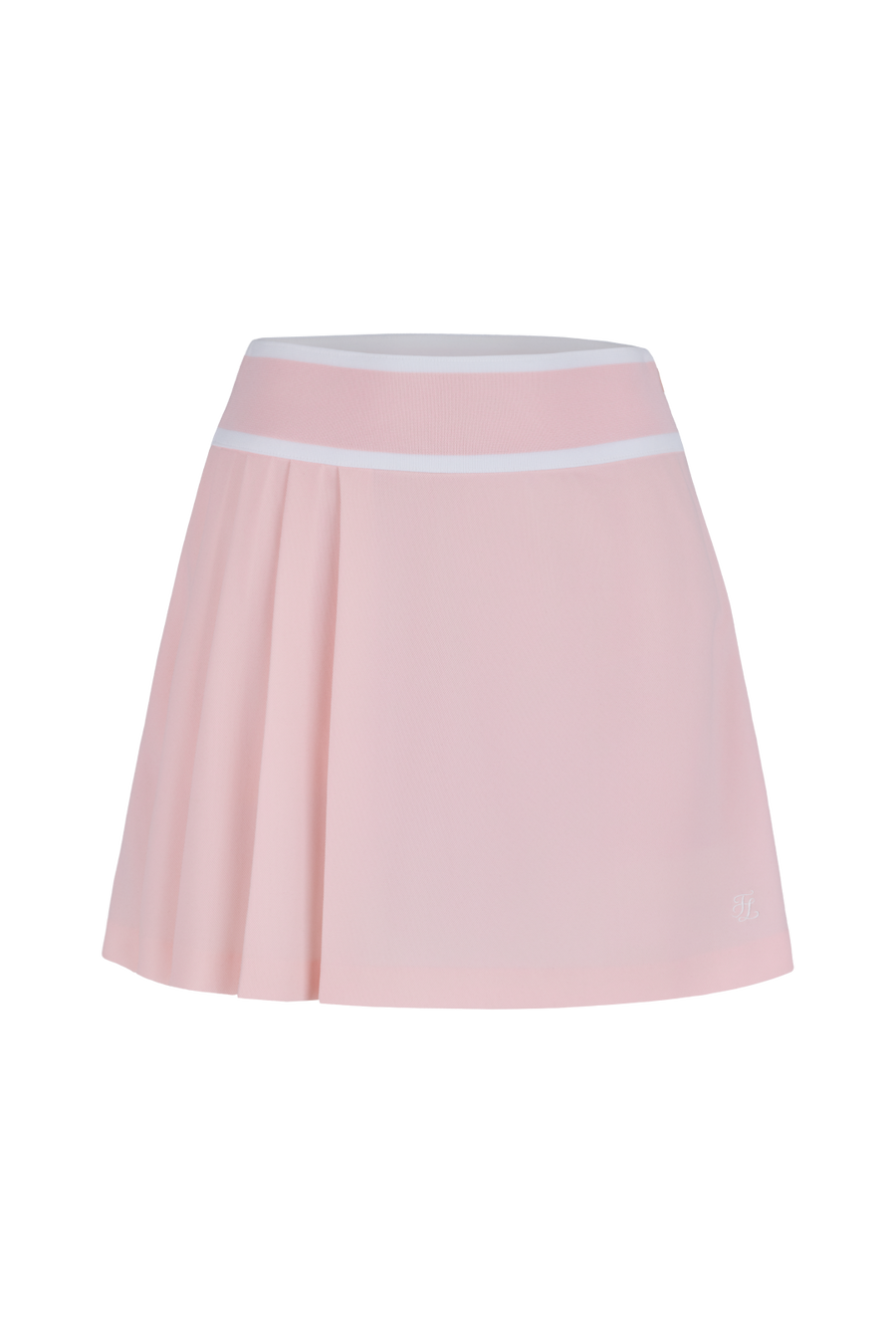 PIQUE PLEATED BAND SKIRT