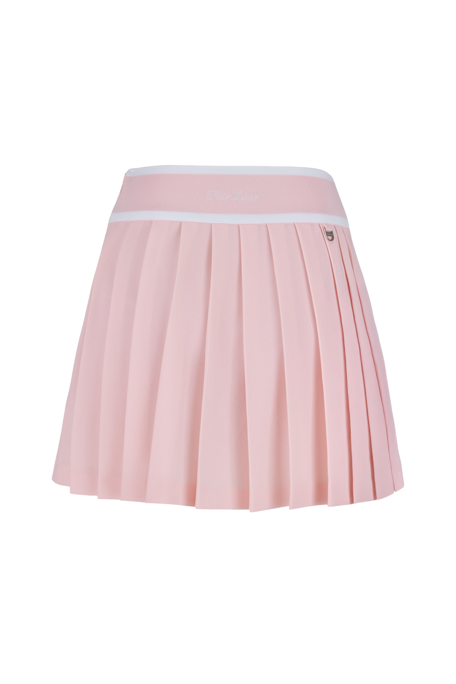PIQUE PLEATED BAND SKIRT