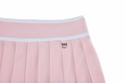 PIQUE PLEATED BAND SKIRT