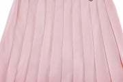 PIQUE PLEATED BAND SKIRT