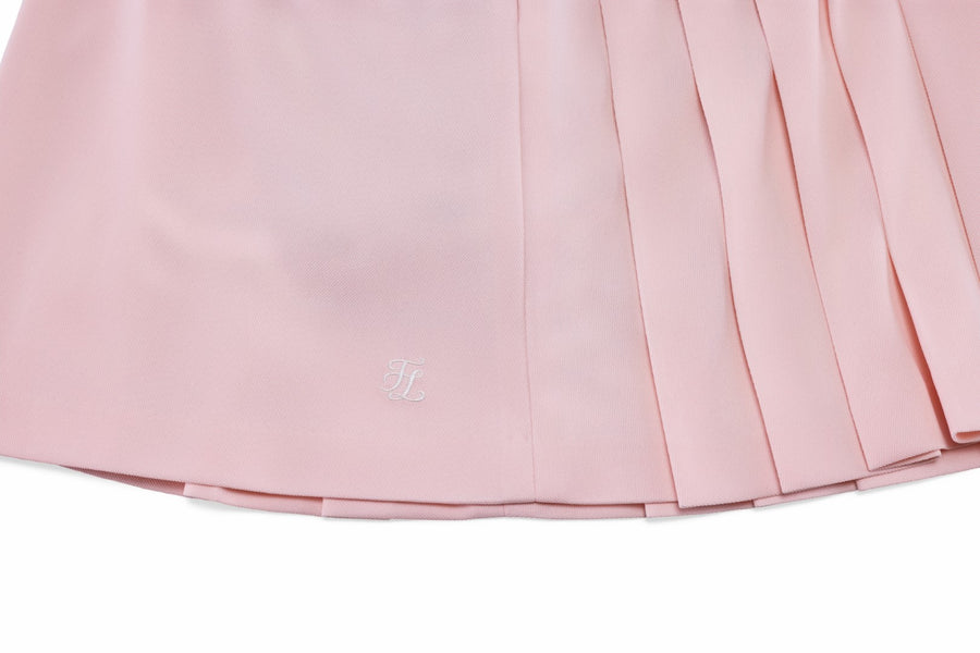 PIQUE PLEATED BAND SKIRT