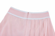 PIQUE PLEATED BAND SKIRT