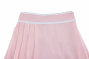PIQUE PLEATED BAND SKIRT